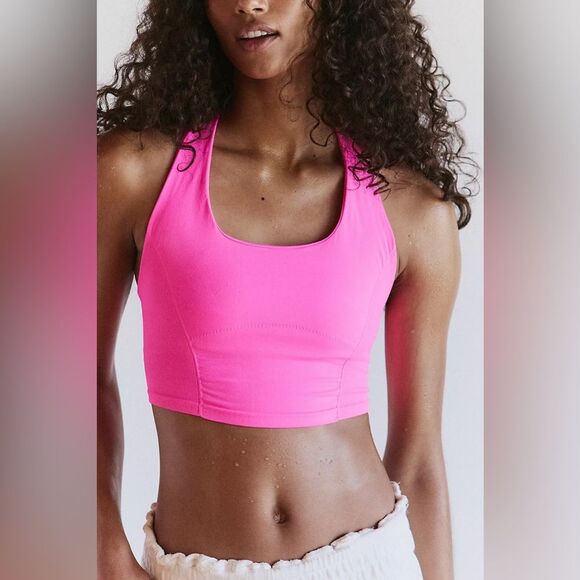 NWOT Free People Movement Good Karma Halter Tank | XS/S | Electric Sunset - Picture 1 of 11